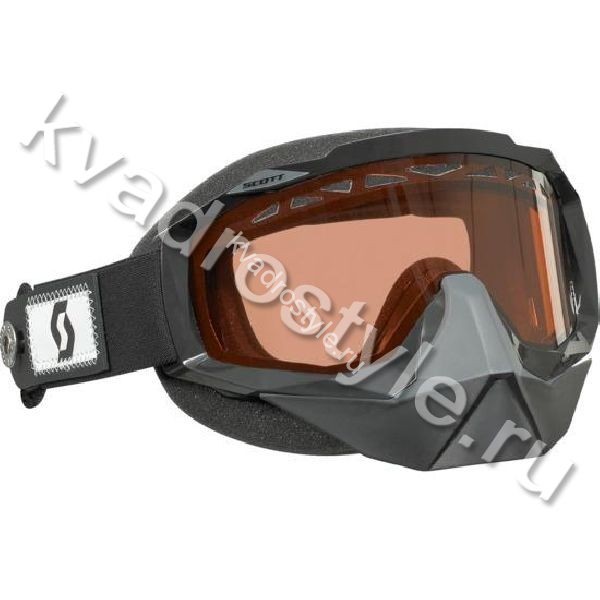 снегоходные очки scott hustle snowcross strap system black (355-6350)