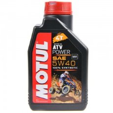 Моторное масло 100%синтетика motul atv power 4t 5w40  (1 литр)