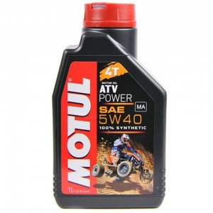 Моторное масло 100%синтетика motul atv power 4t 5w40  (1 литр)