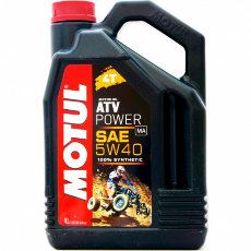 Моторное масло 100%синтетика motul atv power 4t 5w40  (4 литра)