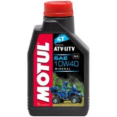 Моторное масло минеральное motul atv-utv 4t 10w40 (1 литр)