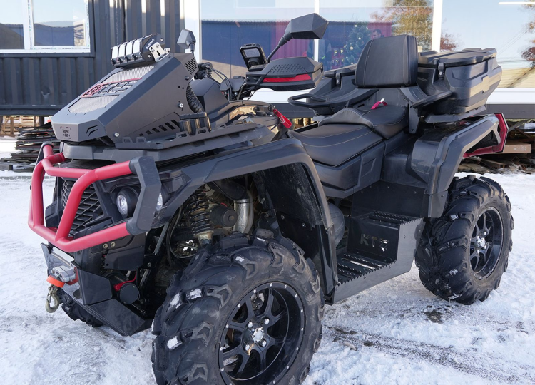 Комплект защита днища и подножки для квадроцикла Aodes Pathcross 650/800/1000 Max 2022-2024 Al