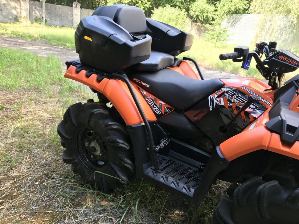 Caltric Black Plastic Seat For Polaris Sportsman 850 Forest / High Lifter / SP (2012-2017)