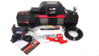 Лебедка "redbtr" серия "country side gen ii" 9,5is, 12v, 4310 кг, 150:1, интегрированный блок, синтетика.
