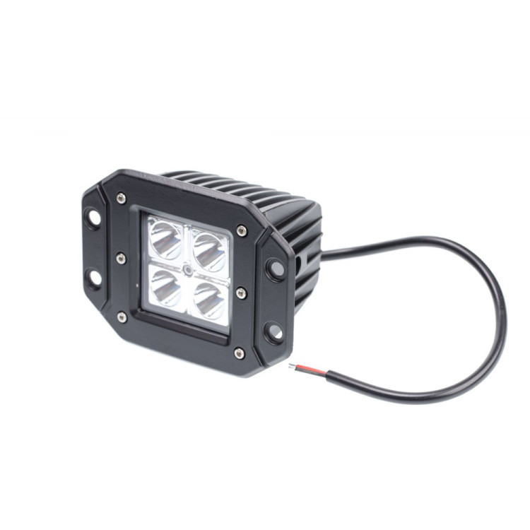 Фара светодиодная для врезки 40W, 4 LED CREE, в два ряда, узкий луч, корп ш*в*г 83*75*72 мм