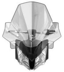 стекло снегохода высокое brp/ski-doo 860200782