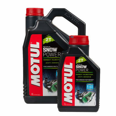 Моторное масло для полусинтетика motul snowpower 2t (4 литра)