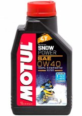 Моторное масло для 100%синтетика motul snowpower 0w-40 4t (1 литр)