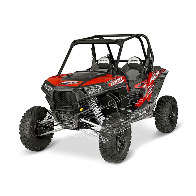 Защита днище для квадроцикла Polaris RZR 1000 XP 2018-2020