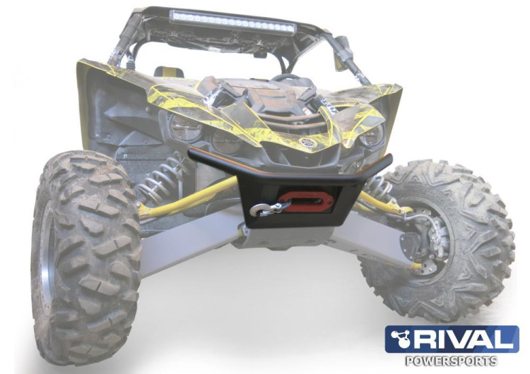 Бампер передний Yamaha YXZ 1000R с креплением лебедки, (2016-) + комплект крепежа