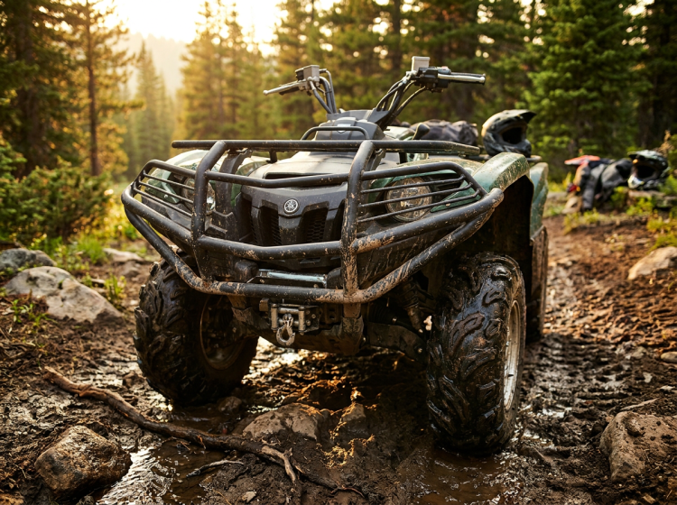 Передний бампер для yamaha grizzly 700/550  