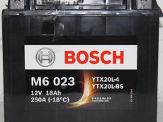 Аккумулятор bosch 12201 M6 023 YTX20L-BS