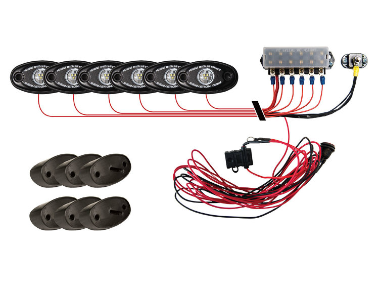 Rock Light Kit- Холодный, белый цвет свечения (6 модулей подсветки+ блок управления)