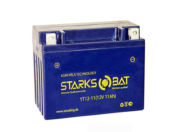 Аккумулятор для снегохода StarksBat YT 12-11 (YTZ12S, YTZ14S)